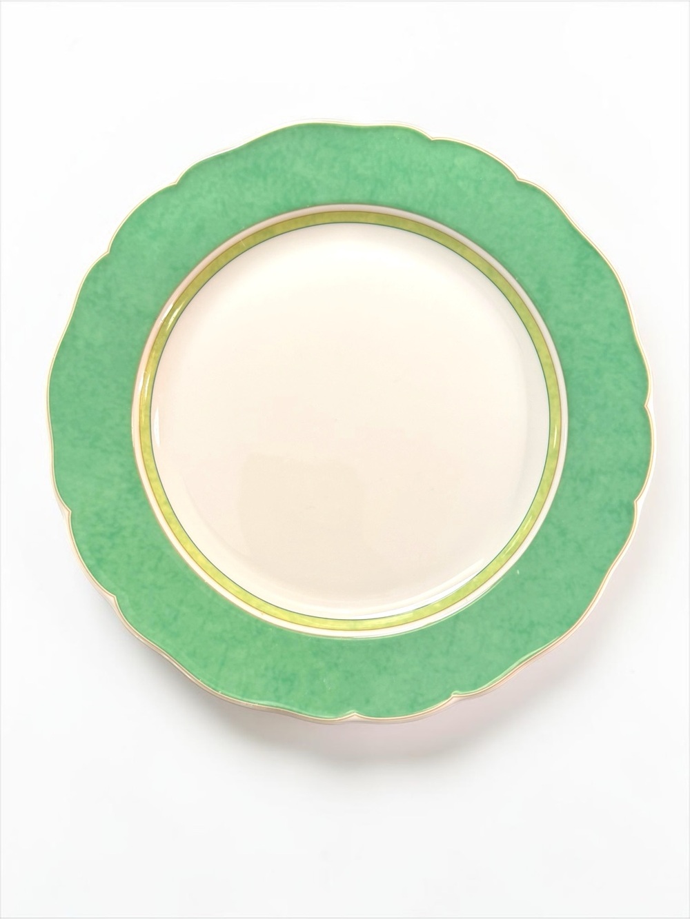 Wedgwood Summer Dream Collection Verde Porcelain Dinner Plate Green